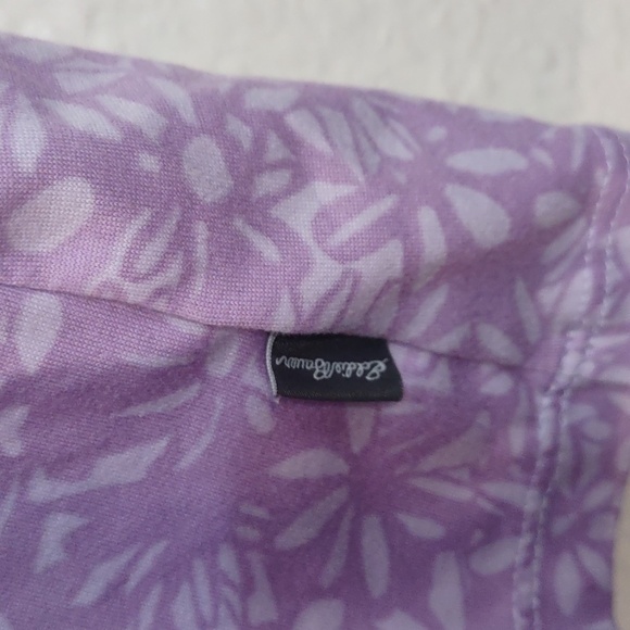 SLIGHTLY USED EDDIE BAUER SLEEPWEAR TANK TOP FLORAL SIZE S PURPLE - Picture 5 of 6